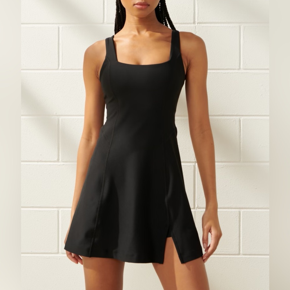 Abercrombie & Fitch Black Mini Tank Dress